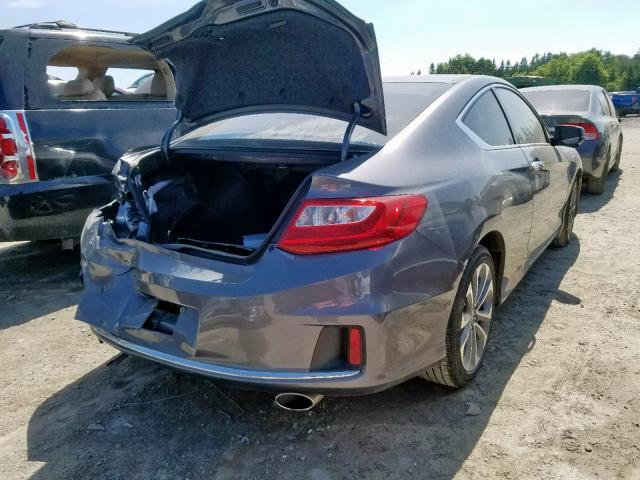 1HGCT2B87FA800415 - 2015 HONDA ACCORD EXL GRAY photo 4