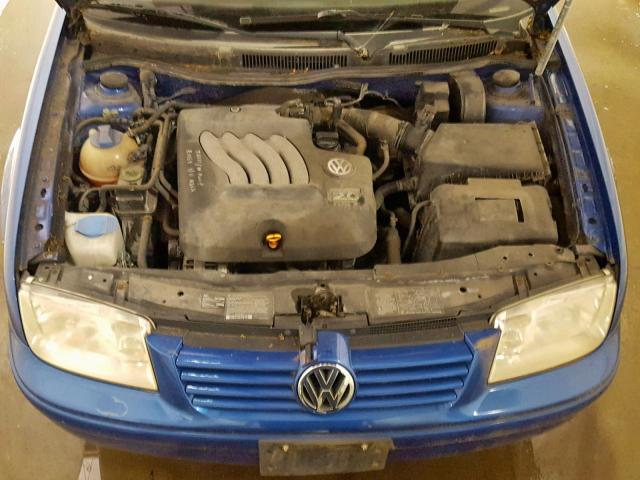 WVWSK61J72W120696 - 2002 VOLKSWAGEN JETTA GLS BLUE photo 7