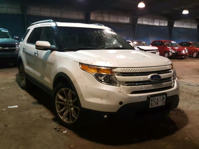 1FMHK7F8XBGA91612 - 2011 FORD EXPLORER L WHITE photo 1