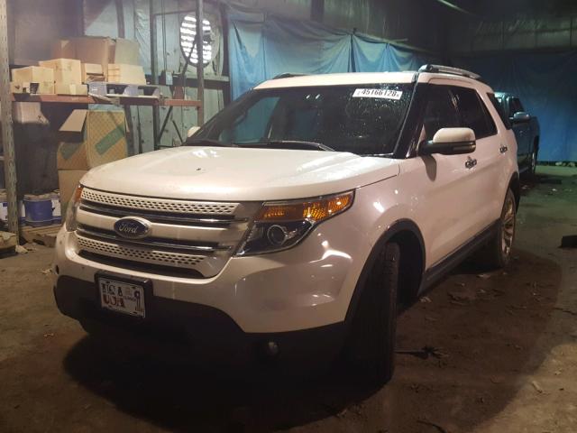 1FMHK7F8XBGA91612 - 2011 FORD EXPLORER L WHITE photo 2