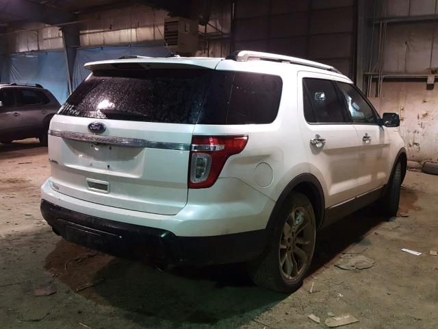 1FMHK7F8XBGA91612 - 2011 FORD EXPLORER L WHITE photo 4