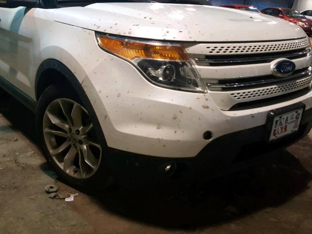 1FMHK7F8XBGA91612 - 2011 FORD EXPLORER L WHITE photo 9