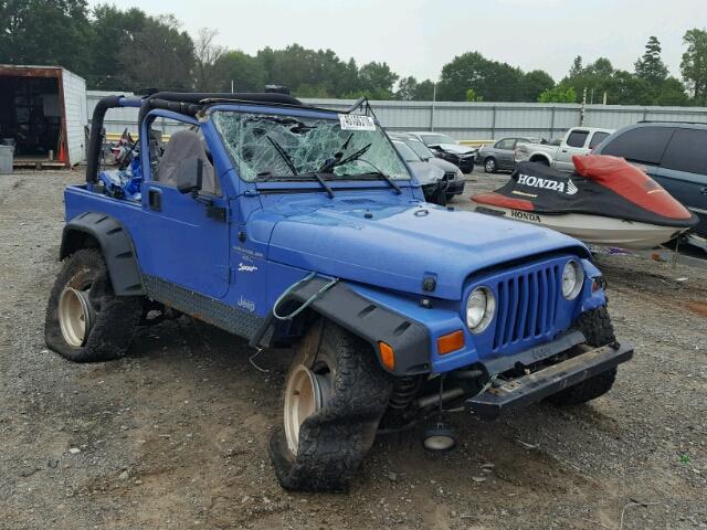 1J4FY19S0WP723614 - 1998 JEEP WRANGLER / BLUE photo 1