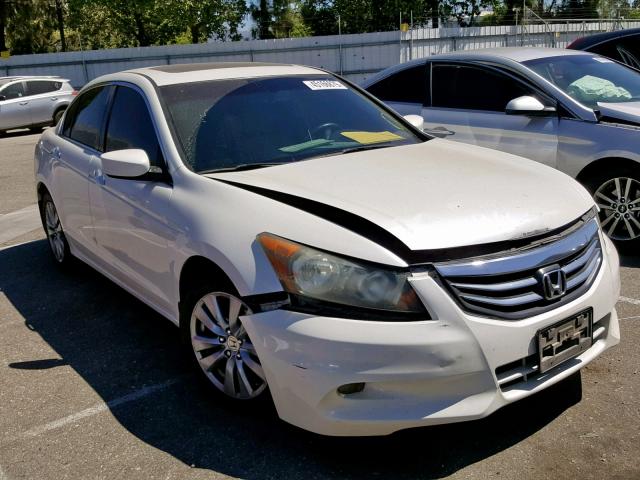 1HGCP3F80BA002501 - 2011 HONDA ACCORD EXL WHITE photo 1