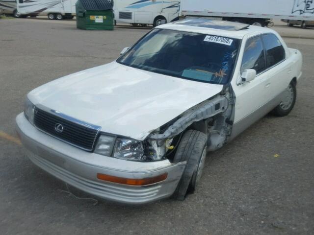 JT8UF11E5M0058741 - 1991 LEXUS LS 400 WHITE photo 2