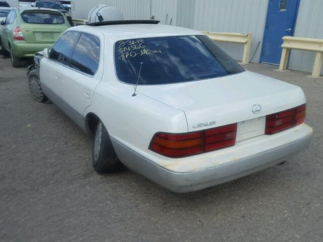 JT8UF11E5M0058741 - 1991 LEXUS LS 400 WHITE photo 3