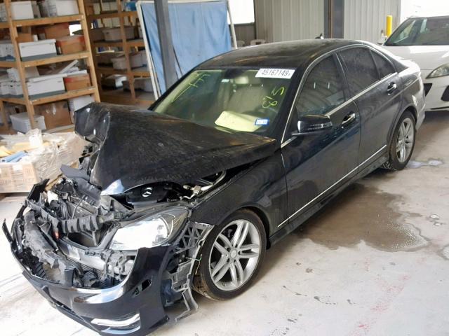 WDDGF4HB2DR256755 - 2013 MERCEDES-BENZ C 250 BLACK photo 2