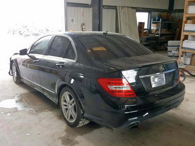 WDDGF4HB2DR256755 - 2013 MERCEDES-BENZ C 250 BLACK photo 3