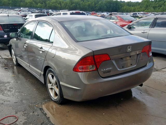 2HGFA16918H315238 - 2008 HONDA CIVIC EXL 灰色 照片 3