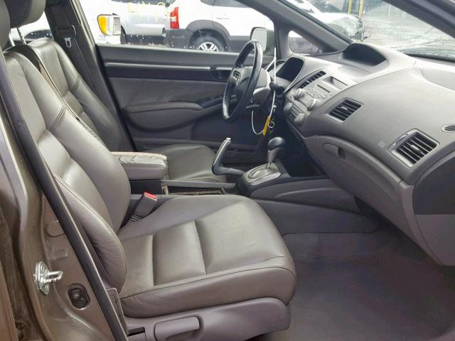 2HGFA16918H315238 - 2008 HONDA CIVIC EXL 灰色 照片 5