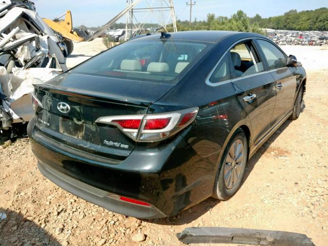 KMHE24L34HA069174 - 2017 HYUNDAI SONATA HYB BLACK photo 4