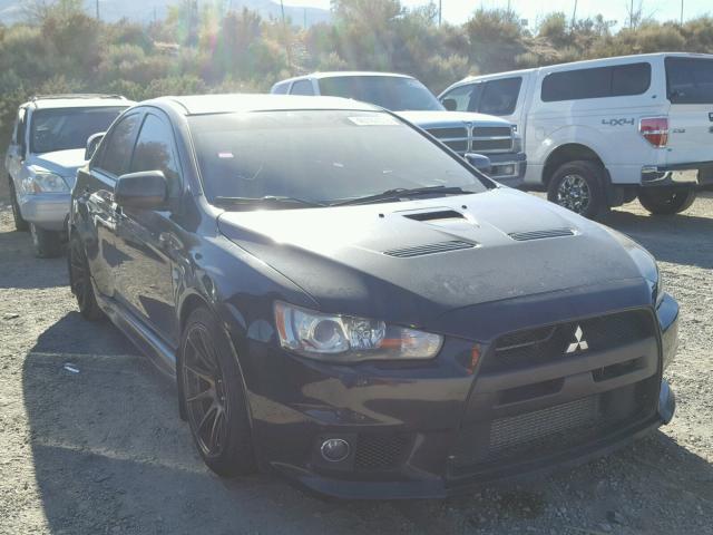 JA32W8FV9AU023374 - 2010 MITSUBISHI LANCER EVO BLACK photo 1