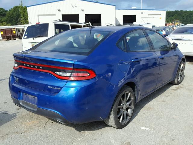 1C3CDFBA5DD340810 - 2013 DODGE DART SXT BLUE photo 4