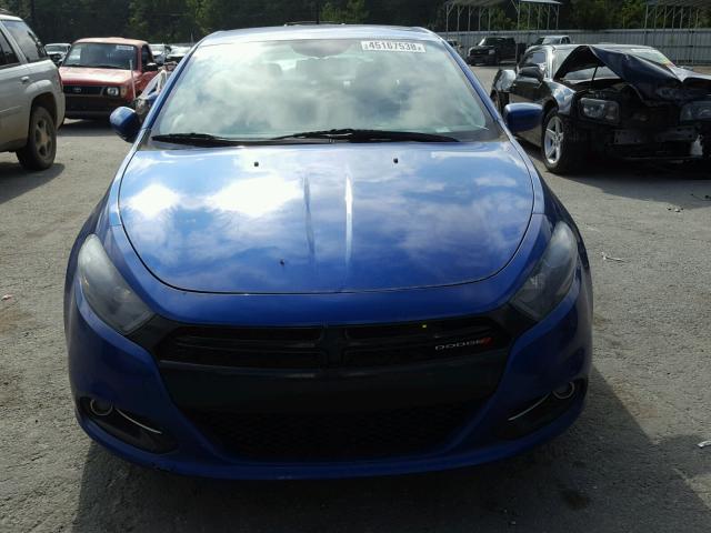 1C3CDFBA5DD340810 - 2013 DODGE DART SXT BLUE photo 9