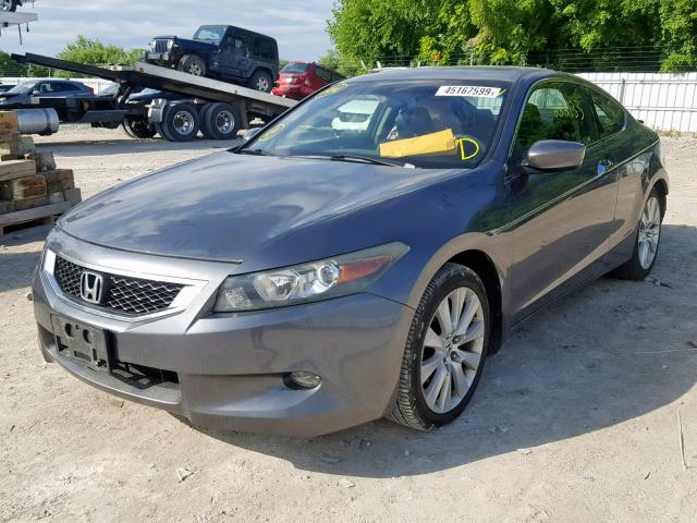 1HGCS22838A800658 - 2008 HONDA ACCORD EXL GRAY photo 2