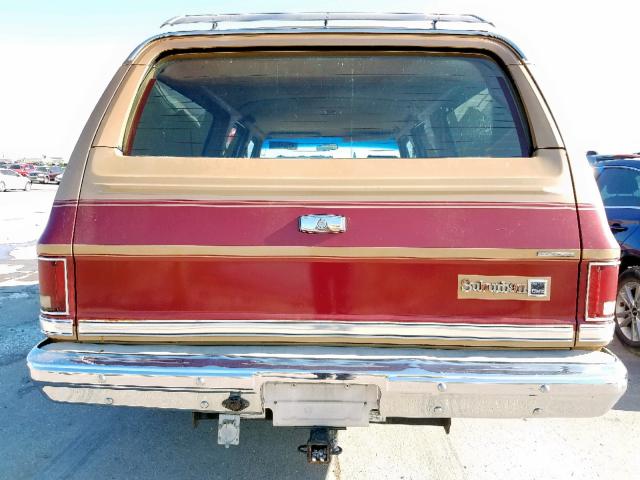 1GKER16K0JF516856 - 1988 GMC SUBURBAN R BROWN photo 10