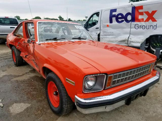 1X27D6L122374 - 1976 CHEVROLET NOVA ORANGE photo 1