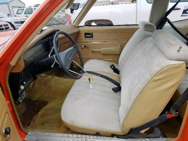 1X27D6L122374 - 1976 CHEVROLET NOVA ORANGE photo 5