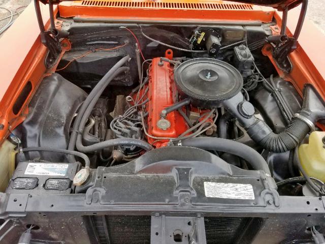 1X27D6L122374 - 1976 CHEVROLET NOVA ORANGE photo 7