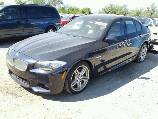 WBAFU9C51BC784858 - 2011 BMW 550 XI BLUE photo 2