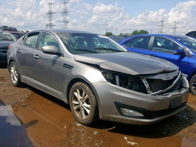 5XXGM4A73DG185896 - 2013 KIA OPTIMA LX GRAY photo 1