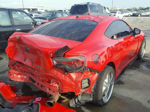 JF1ZNAA15D1716338 - 2013 TOYOTA SCION FR-S RED photo 4