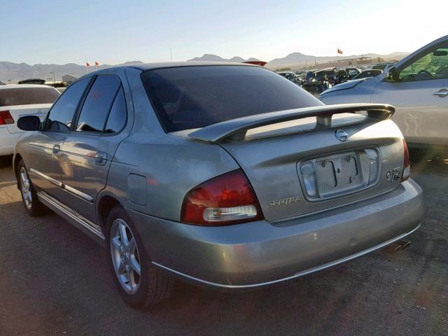 3N1AB51A12L729202 - 2002 NISSAN SENTRA SE- SILVER photo 3