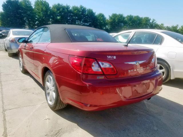 1C3LC55R48N133324 - 2008 CHRYSLER SEBRING TO RED photo 3