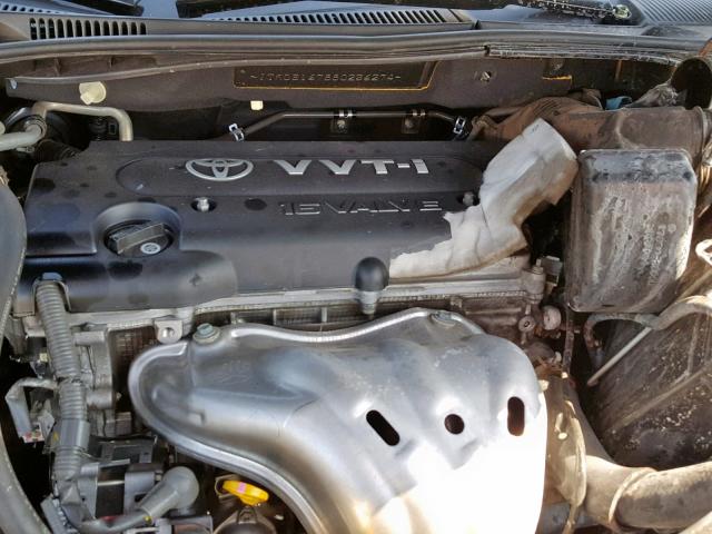 JTKDE167880256274 - 2008 TOYOTA SCION TC ნაცრისფერი ფოტო 7