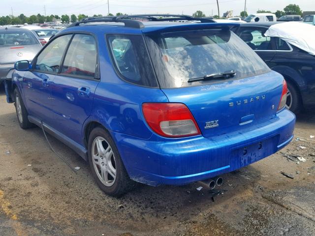 JF1GG29622G832467 - 2002 SUBARU IMPREZA WR BLUE photo 3