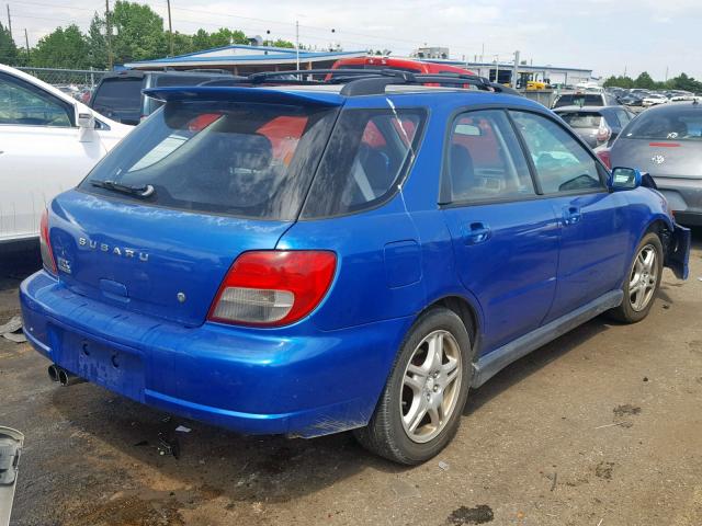 JF1GG29622G832467 - 2002 SUBARU IMPREZA WR BLUE photo 4