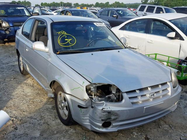 KMHCG35C55U361927 - 2005 HYUNDAI ACCENT GS SILVER photo 1