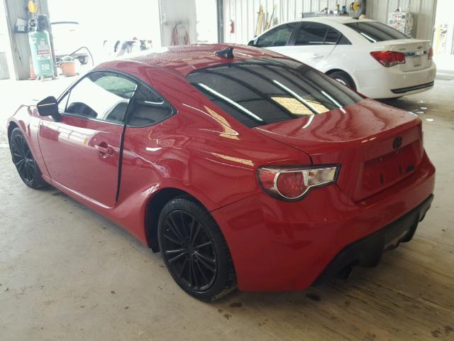 JF1ZNAA17D1706734 - 2013 TOYOTA SCION FR-S RED photo 3