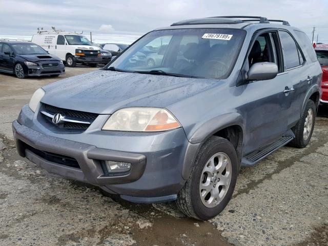 2HNYD18611H500293 - 2001 ACURA MDX TOURIN GRAY photo 2