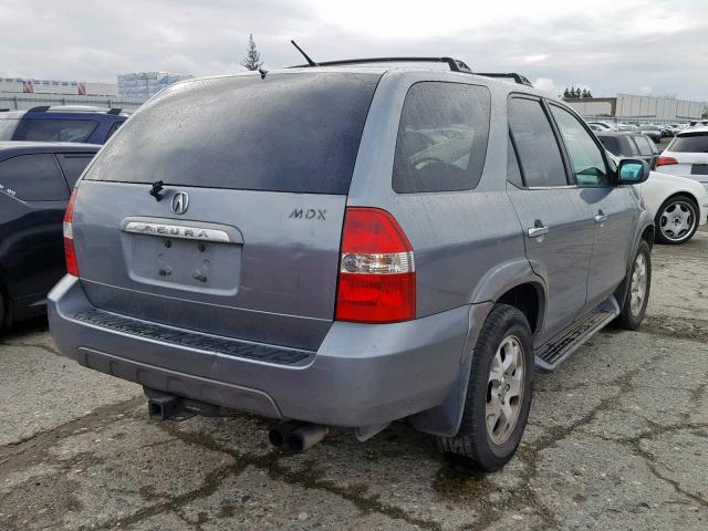 2HNYD18611H500293 - 2001 ACURA MDX TOURIN GRAY photo 4