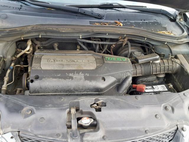 2HNYD18611H500293 - 2001 ACURA MDX TOURIN GRAY photo 7