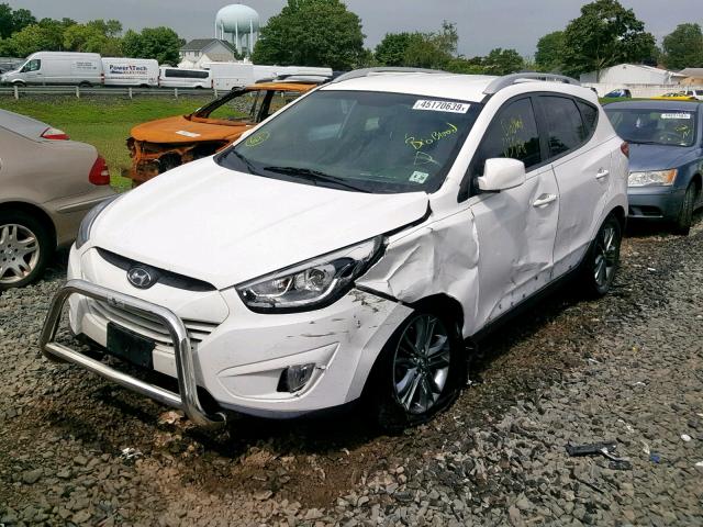 KM8JU3AGXFU059382 - 2015 HYUNDAI TUCSON LIM WHITE photo 2