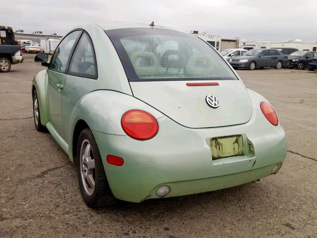 3VWCC21C5XM449915 - 1999 VOLKSWAGEN NEW BEETLE მწვანე ფოტო 3