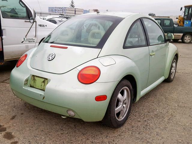 3VWCC21C5XM449915 - 1999 VOLKSWAGEN NEW BEETLE მწვანე ფოტო 4
