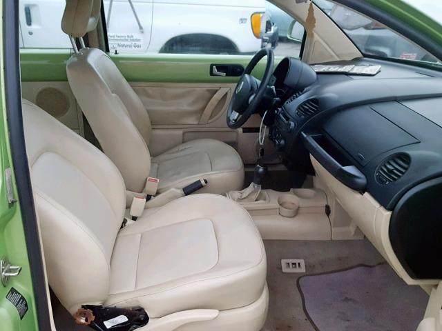 3VWCC21C5XM449915 - 1999 VOLKSWAGEN NEW BEETLE მწვანე ფოტო 5