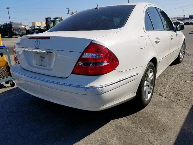 WDBUF65J93A355749 - 2003 MERCEDES-BENZ E 320 WHITE photo 4