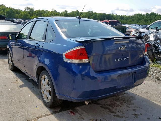 1FAHP36N19W245361 - 2009 FORD FOCUS SES BLUE photo 3