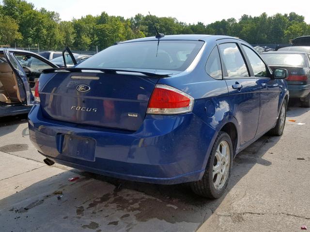 1FAHP36N19W245361 - 2009 FORD FOCUS SES BLUE photo 4