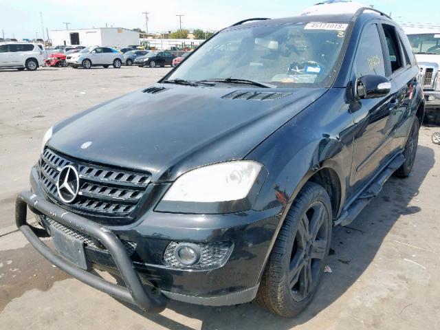 4JGBB86E87A269271 - 2007 MERCEDES-BENZ ML 350 BLACK photo 2