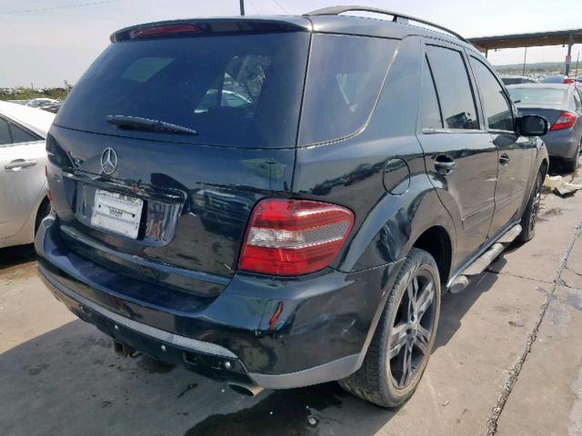 4JGBB86E87A269271 - 2007 MERCEDES-BENZ ML 350 BLACK photo 4