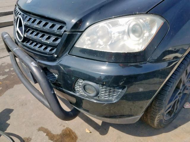 4JGBB86E87A269271 - 2007 MERCEDES-BENZ ML 350 BLACK photo 9