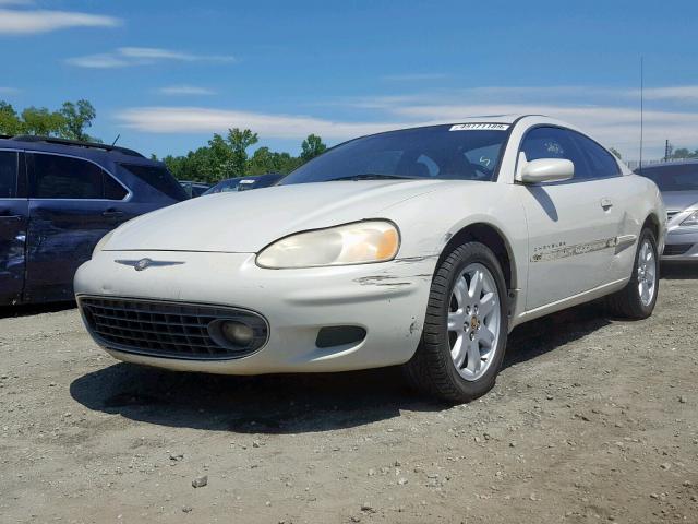 4C3AG52H21E075905 - 2001 CHRYSLER SEBRING LX WHITE photo 2