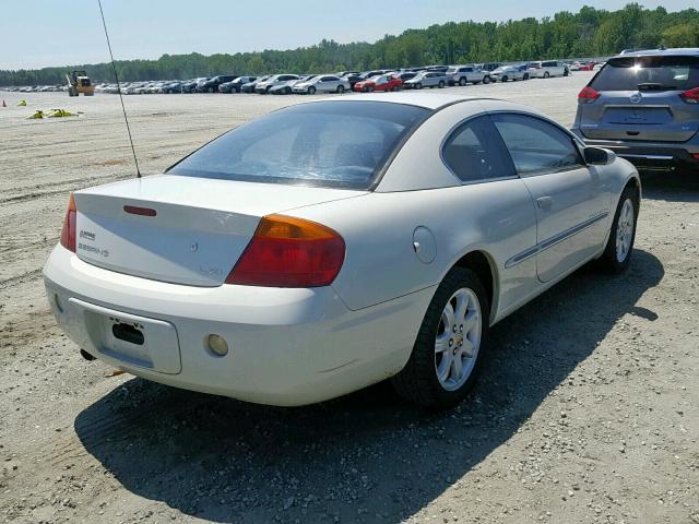 4C3AG52H21E075905 - 2001 CHRYSLER SEBRING LX WHITE photo 4