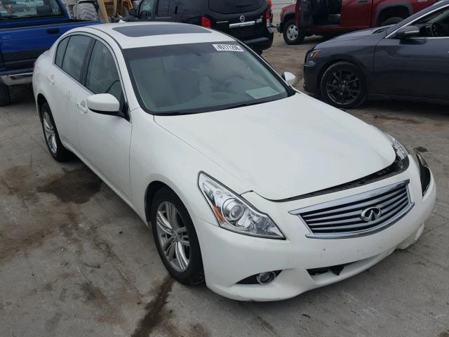 JN1CV6AR2DM752105 - 2013 INFINITI G37 WHITE photo 1