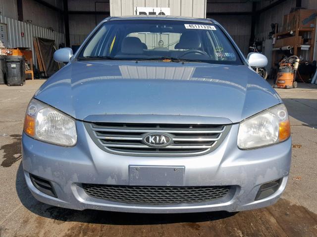 KNAFE122585522876 - 2008 KIA SPECTRA EX BLUE photo 9